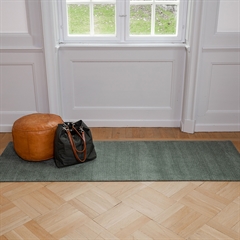 Lang dørmåtte i 90x200 cm. Unicolor Dusty Green