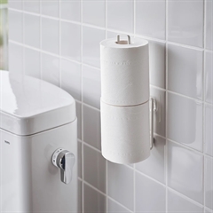 Toiletrulleholder til opbevaring af ekstra toiletpapir