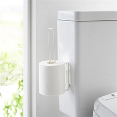 Hvid toiletrulleholder, metal fra Yamazaki