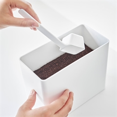 Yamazaki lufttæt beholder til kaffe - Hvid