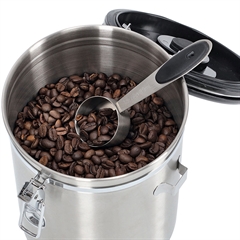 Kaffedåse til opbevaring af kværnet kaffe eller kaffebønner.