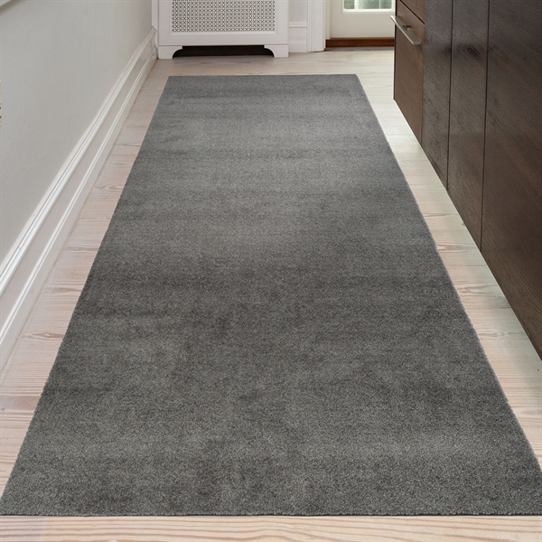 Tica Smudsmåtte - 100x300 cm. STEELGREY - Unicolor