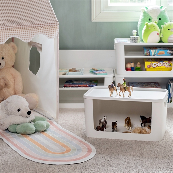 Stabelbar kasse med låg - SmartStore Elsa