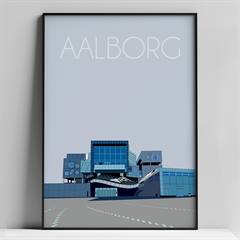 A4 tryk med illustration af Aalborg
