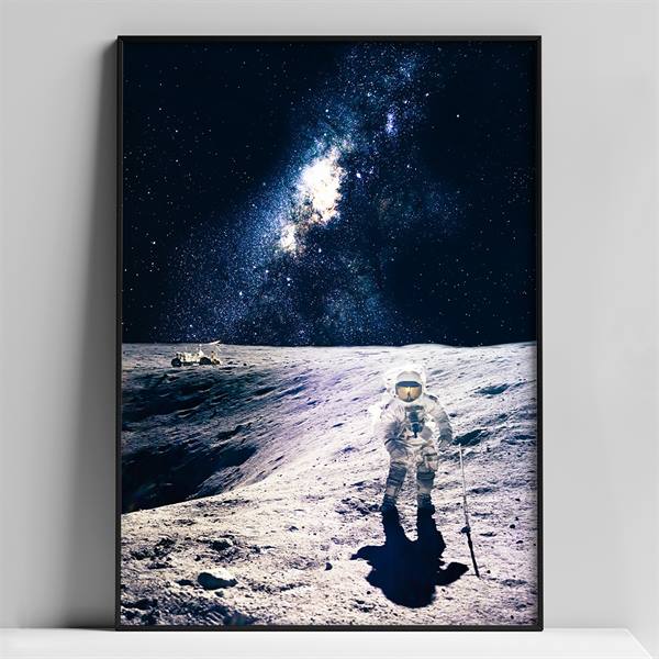 A4 plakat med astronaut, no2