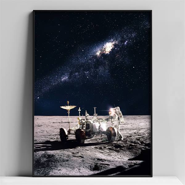 A4 plakat med astronaut, no3