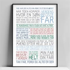 A4 plakat - Far er den bedste i verden