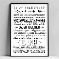 A4 plakat - Love each other