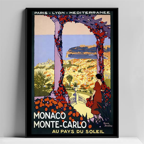 Retrotryk i A4 størrelse - Monaco