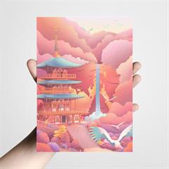 Postkort XL - Japan is amazing, Seigantoji