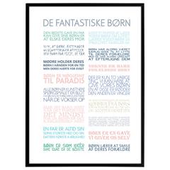 Plakat - De fantastiske børn, colors