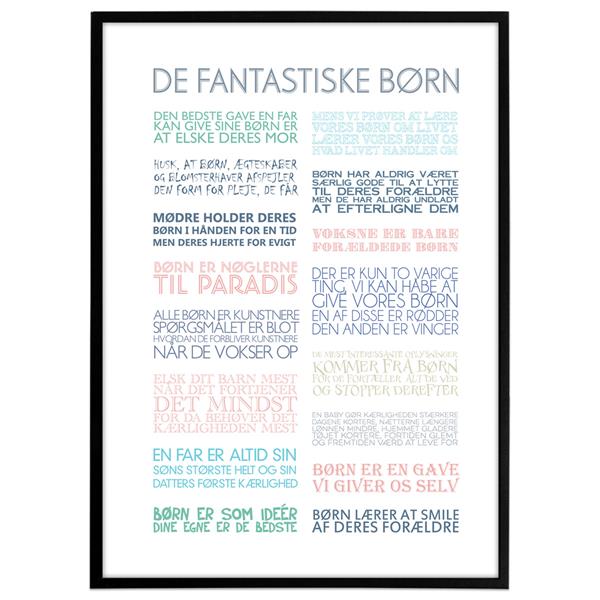 Plakat - De fantastiske børn, colors