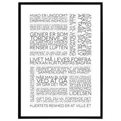 Plakat - Citatcollage - Søren Kierkegaard