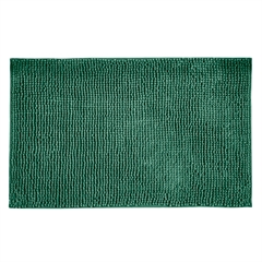 Grøn Allstar bademåtte i blød chenille med skridsikker bagside, 50x80 cm