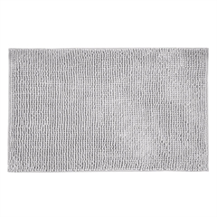 Wenko Allstar Chenille Bademåtte - Lysegrå, 50x80 cm