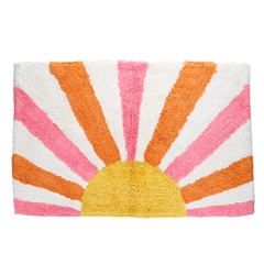 Rex London Bademåtte i tufted bomuld - Solnedgang 50x80 cm
