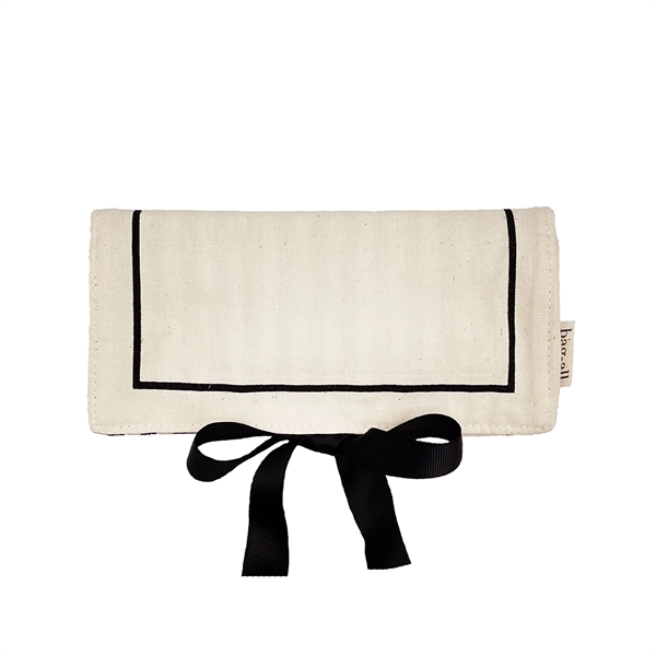Bag All - Rejsesmykkeskrin i bomuld - Roll, Creme