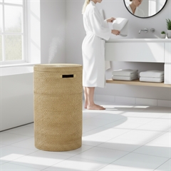 Opbevaringskurv i bambus - BALI - Lys natur, Large