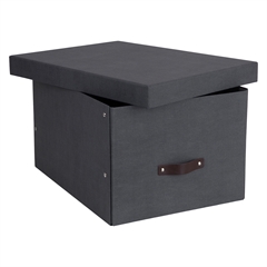Bigso Box of Sweden - Tora - Opbevaringskasse, Sort