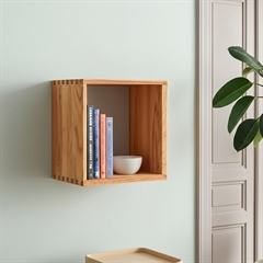 Lake Vægkasse i Egetræ - Kvadratisk 30x30