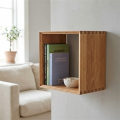 Bogkasse i egetræ - Lake Feel - kvadratisk