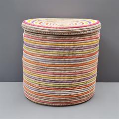 Sæt med 2 stk. store naturkurve med låg. Multicolor