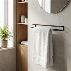 Como Håndklædeholder til væggen - Sort 60 cm