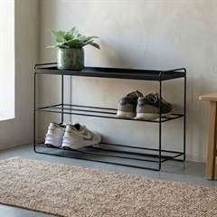 Como skoreol med hylde - DOS, Sort