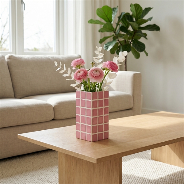 Klevering Vase - Tile Pink