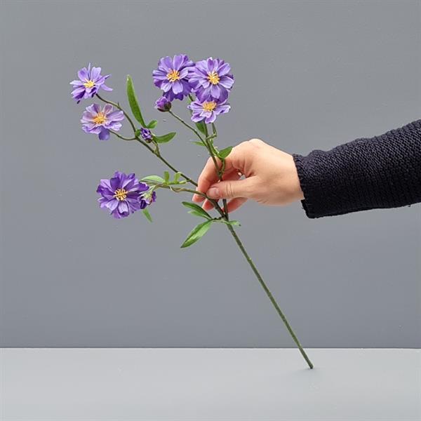 Kunstig blomst - Cosmea Lilla. 50 cm