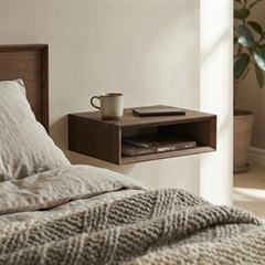 Lake Sengebord i Egetræ - Feel, Mocha - ved seng