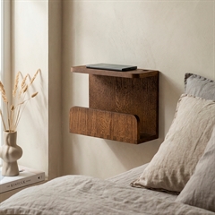 Sengebord i mørk egetræ - Lake Mocha Feel