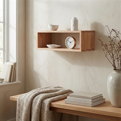 Lake Vægkasse i Egetræ - Aflang 15x45 cm