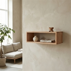 Lake Vægkasse i Egetræ - Lille, Aflang