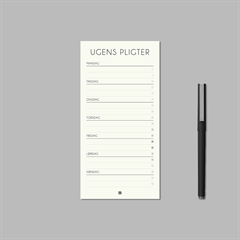 Notesblok i m65 format - Mine pligter