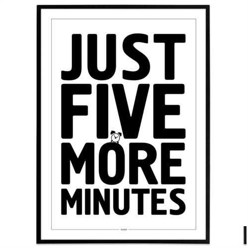 Plakat - Gamer - Just five more minutes