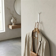 Elegant single knage hvid