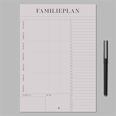 Hele familiens notesplan