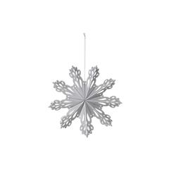 Broste Deko julestjerne til ophæng - Snowflake, Sølv ø15cm