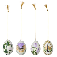 Bungalow Påskeæg i papmaché - Anila Shell 7 cm