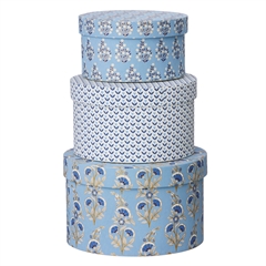 Bungalow æskesæt med 3 æsker - Rundt TRIO - Calla Atlantic