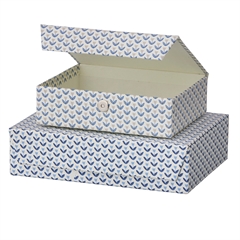 Bungalow æskesæt, magnet - Mira Ink Blue