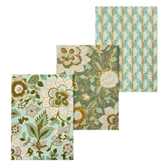 Bungalow Lykønskningskort - Sita Pistachio. Pakke med 3 stk