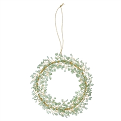 Bungalow Perlepynt - Jade, Mio krans, 13 cm