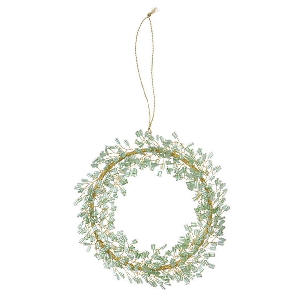 Bungalow Perlepynt - Jade, Mio krans, 13 cm