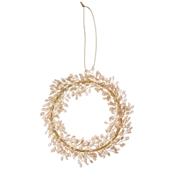 Bungalow Perlepynt - Clio Champagne, Mio krans, 13 cm