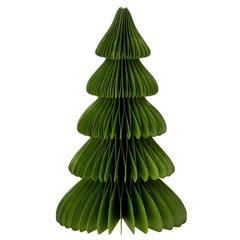 Bungalow Honeycomb julepynt - Juletræ, Grøn 26 cm.