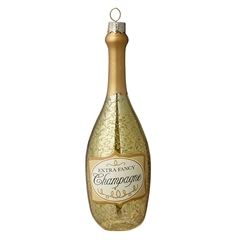 Bungalow julepynt i Glas - Möet Champagne