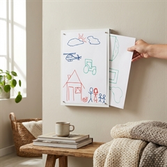 Como A4 tavle med magneter - Hvid