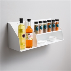 Como Archishelf i metal med 2 lag - 60 CM - Hvid